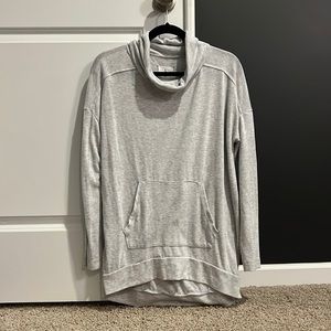Lou & Grey Grey Cowl Neck Sweatshirt, size Small, Good Condition.